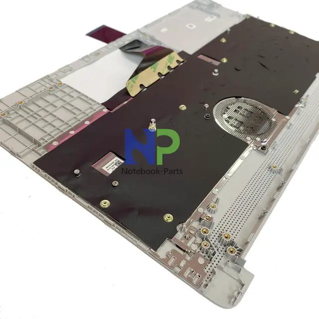 Alt view image 2 of 7 - Yidatong Replacement Palmrest Non-Backlit US Keyboard Upper Case New Top Cover For Pavilion 15-DY 15T-DY 15-EF 15Z-EF 15S-EQ 15S-FQ  Silver L63578-001 M17184-001