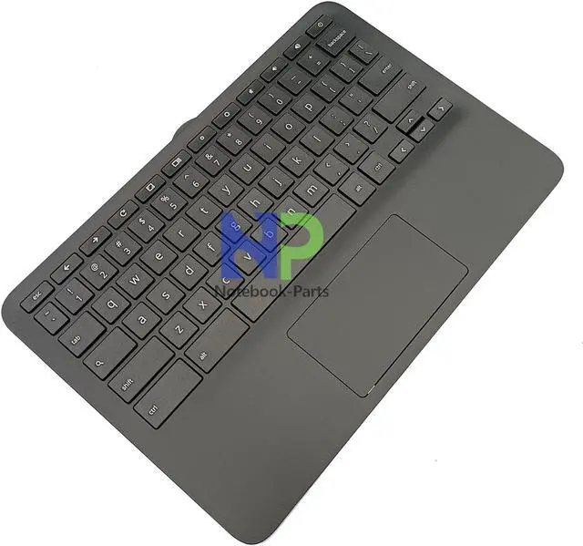 Alt view image 4 of 6 - Yidatong Replacement Upper Case Palmrest Non-Backlit US Keyboard Touchpad  For Chromebook 11 G9 EE M47382-001 Black