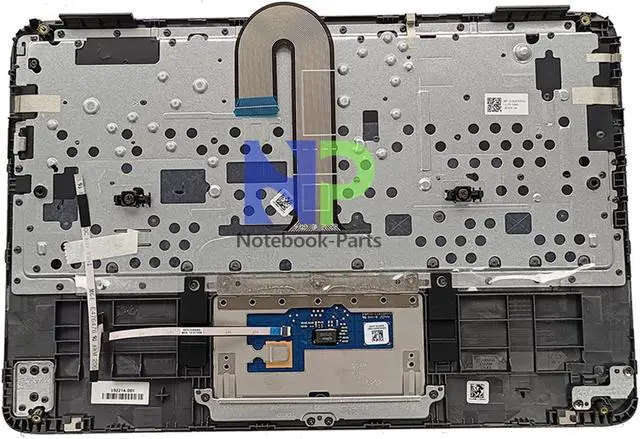 Alt view image 3 of 6 - Yidatong Replacement New Top Cover Palmrest Non-Backlit US Keyboard Touchpad For Chromebook X360 11 G3 EE 11.6 L92214-001