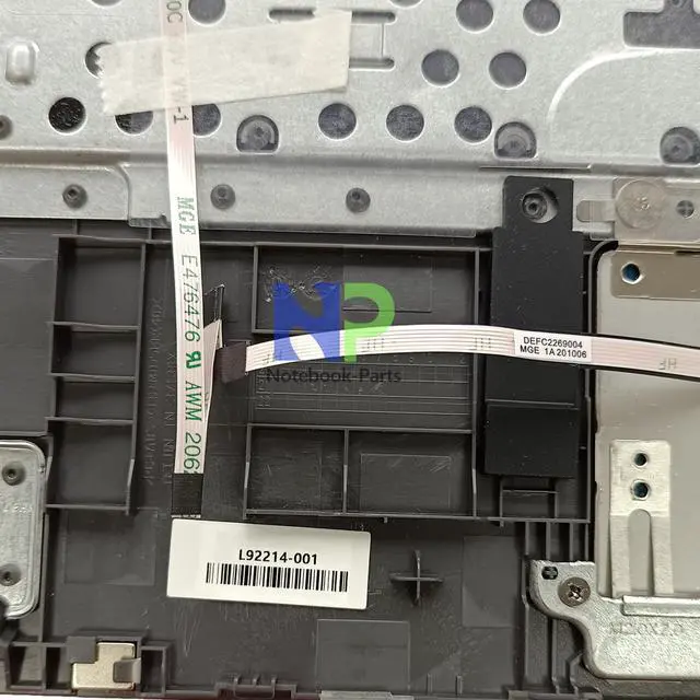 Alt view image 6 of 6 - Yidatong Replacement New Top Cover Palmrest Non-Backlit US Keyboard Touchpad For Chromebook X360 11 G3 EE 11.6 L92214-001