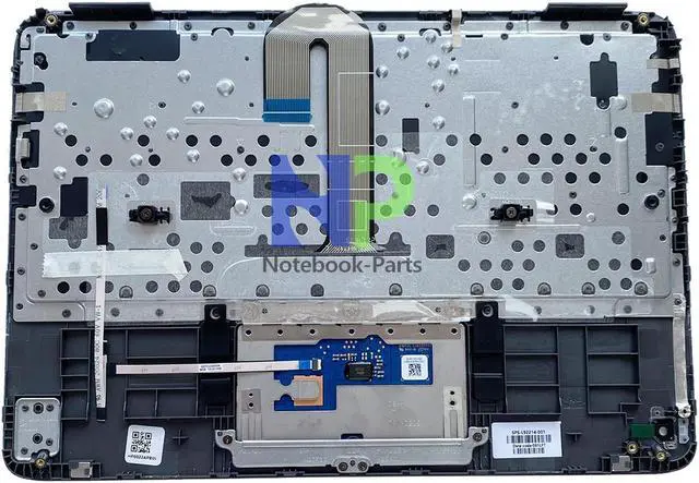 Alt view image 3 of 6 - Yidatong Replacement Palmrest Non-Backlit US Keyboard Touchpad New Top Cover For Chromebook X360 11 G3 EE Black L92215-001