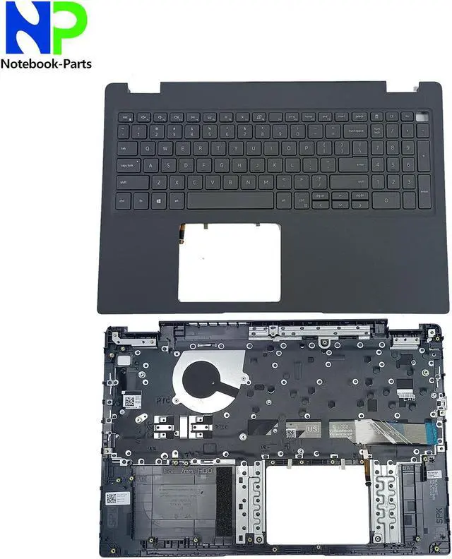 Alt view image 6 of 6 - Yidatong Replacement Palmrest Backlit US Keyboard New Top Cover For Latitude 3510 E3510 15.6" Black JYG4Y 0JYG4Y 460.0KD0A.0002