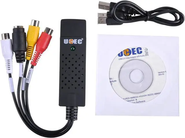 Alt view image 7 of 7 - RCA to USB Converter USB 2.0 Audio Video Capture Card Device for PC Analog to Digital Video Converter VHS VCR TV to DVD Converter Support Win 2000/ Win Xp/Win Vista/Win 7/ Win 8/ Win 10