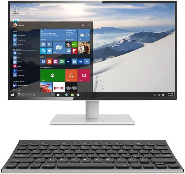 Alt view image 7 of 7 - Arteck 2.4G Wireless Keyboard Stainless Steel Ultra Slim Keyboard for Computer/Desktop/PC/Laptop/Surface/Smart TV and Windows 11/10 / 8/7 / Vista/XP Built in Rechargeable Battery