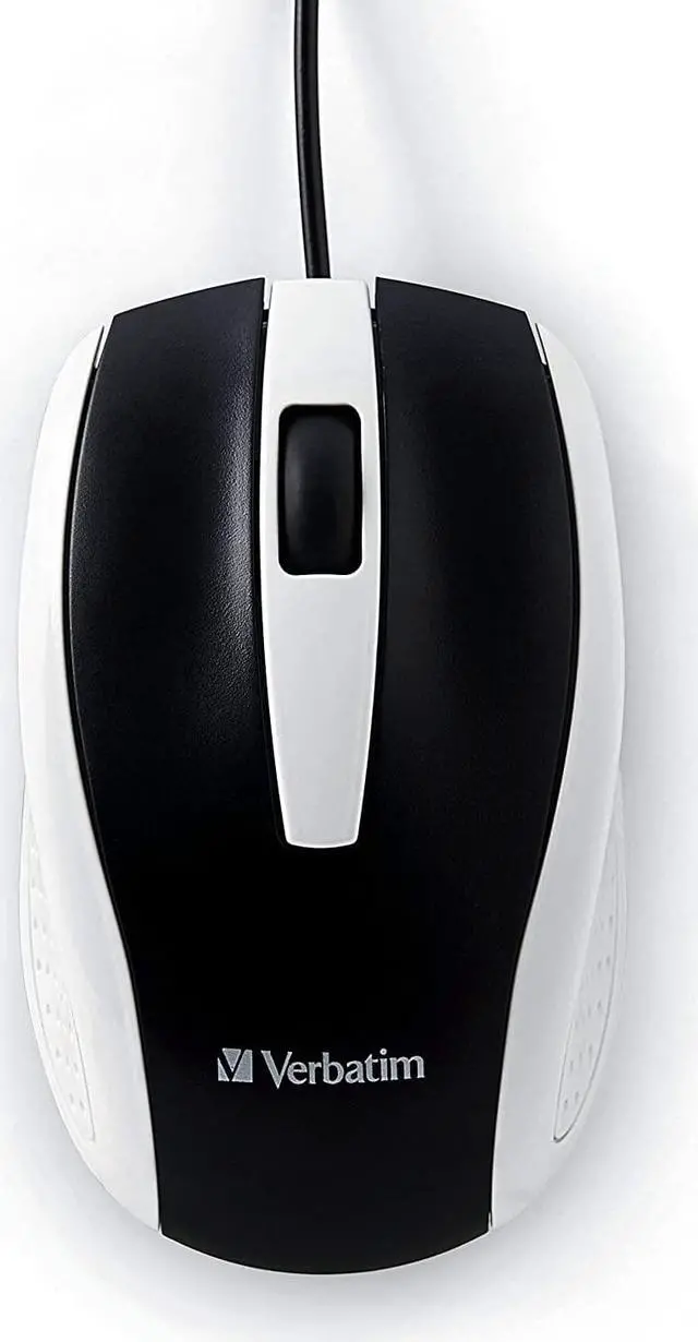 Alt view image 5 of 5 - Verbatim Corded Notebook Optical Mouse - White