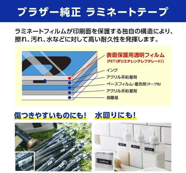 Alt view image 13 of 20 - BLACK ON WHITE TAPE (6MM)