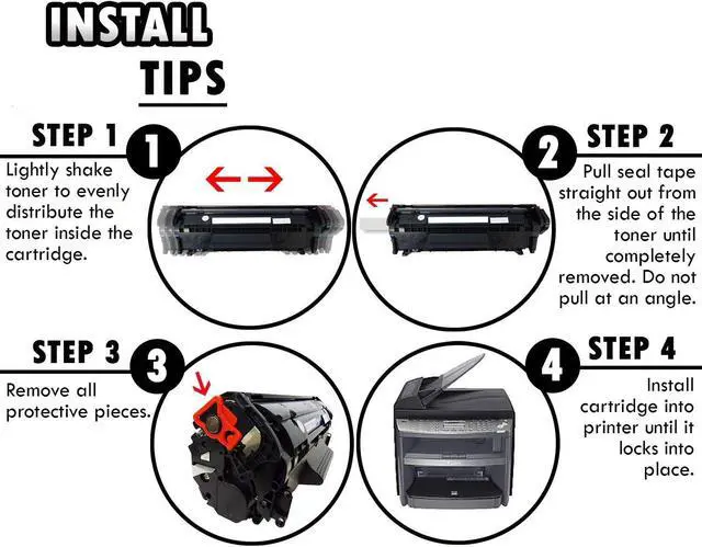 Alt view image 3 of 4 - 2 Inkfirst Compatible Toner Cartridges Replacement for Canon 104 FX9 FX10 0263B001AA imageCLASS MF4150 MF4270 MF4350D MF4370DN