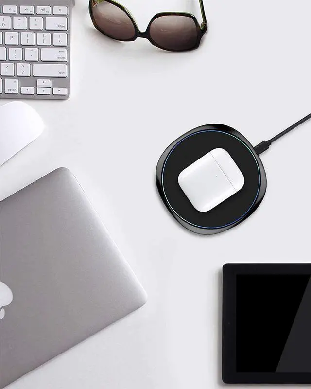 Alt view image 3 of 7 - Fast Wireless Charger 7.5W Charging Pad Compatible iPhone 16/16 Plus/16 Pro/16 Pro Max/15/14/13/12 10W Qi Charger for  Galaxy S25/S25 Ultra/S24/S24 Ultra//S23/S22/S21 & 5W AirPods 2