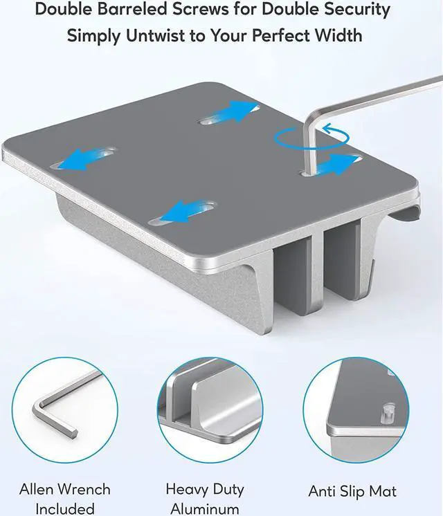 Alt view image 5 of 7 - AboveTEK Vertical Laptop Stand & USB C Docking Station MacBook Docking Station with M.2 SSD Expansion