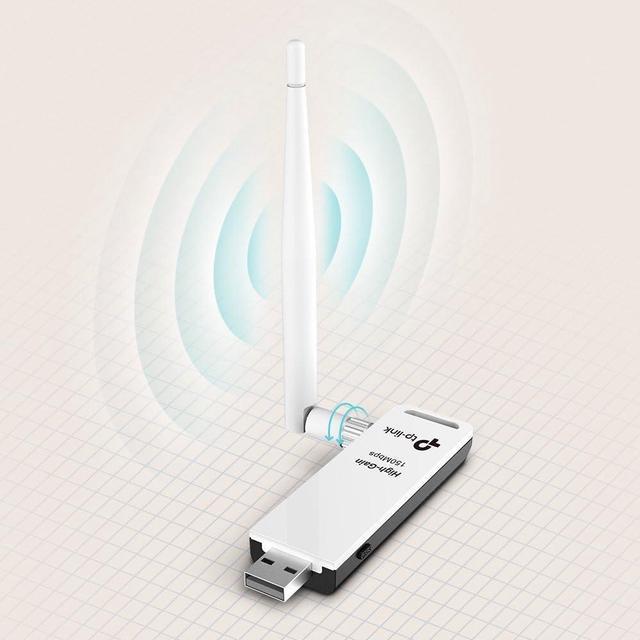 Alt view image 13 of 15 - TP-Link TL-WN722N 150Mbps High Gain Wireless USB Adapter