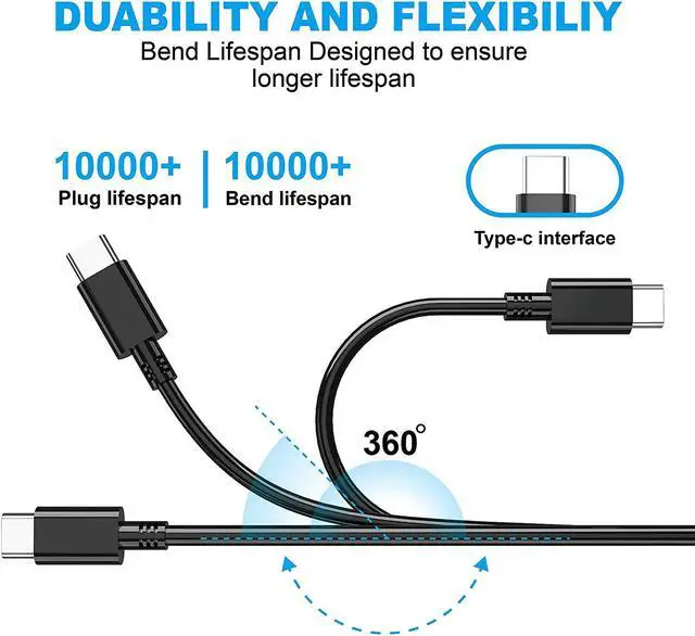 Alt view image 4 of 7 - 65W 45W Universal USB-C Laptop Charger, Chromebook Charger