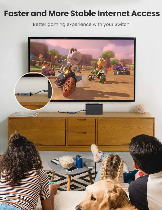 Alt view image 3 of 7 - UGREEN USB Ethernet Adapter Aluminum USB 3.0 to Network Gigabit RJ45 LAN 10 100 1000 Mbps Adapter Converter Compatible with Nintendo Switch MacBook Mac Pro Mini iMac XPS Surface Pro Notebook PC