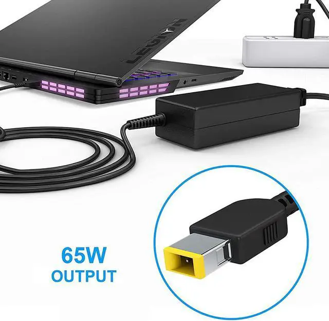 Alt view image 4 of 6 - 65W 20V 3.25A Tip AC Adapter Charger Fit for Lenovo ThinkPad Yoga 13 13-2191,X1 Carbon,Flex 14,G50 T460 T470 T440 T450,ADLX65NDT3A ADLX65NDC3 ADLX65SLC2A ADP-65FD B Laptop Power Supply Cord