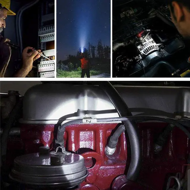 Alt view image 5 of 7 - LGNTXDC LED Pen Light, 5 Pcs Ultra-Bright Aluminum Small AAA Mini Flashlights Tactical Penlight with Pen Clip, Non-Slip Waterproof IPX4 Pocket-Size, XDC140 Pro