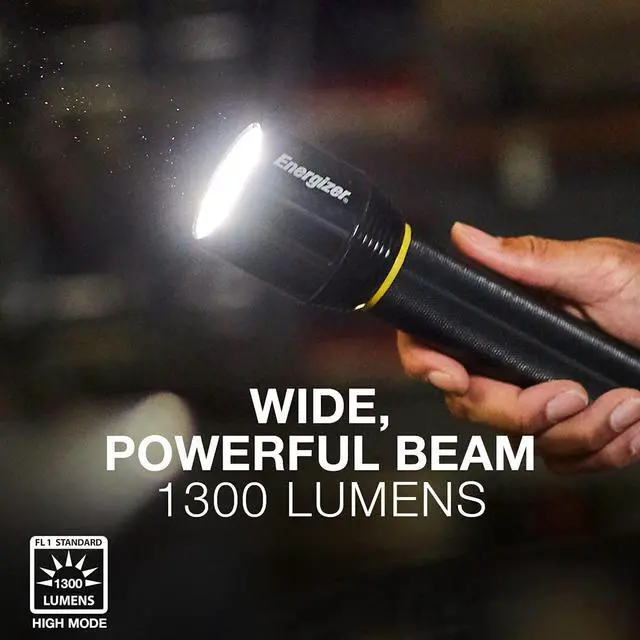 Alt view image 3 of 7 - ENERGIZER LED Flashlight Vision PRO Ultra Bright 1000+ Lumens IPX4 Water Resistant Aircraft-Grade Aluminum LED Light Rugged Metal Flash Light for Outdoors Emergency Power Outage Black