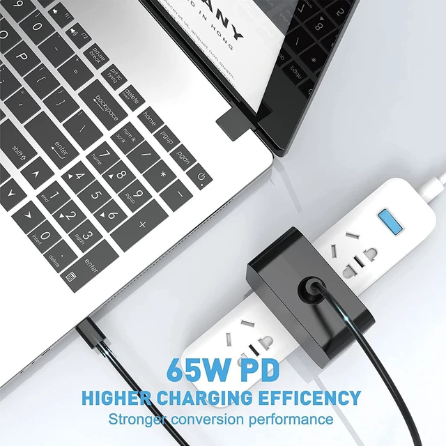 Alt view image 2 of 7 - 65W 45W Universal USB-C Laptop Charger, Chromebook Charger