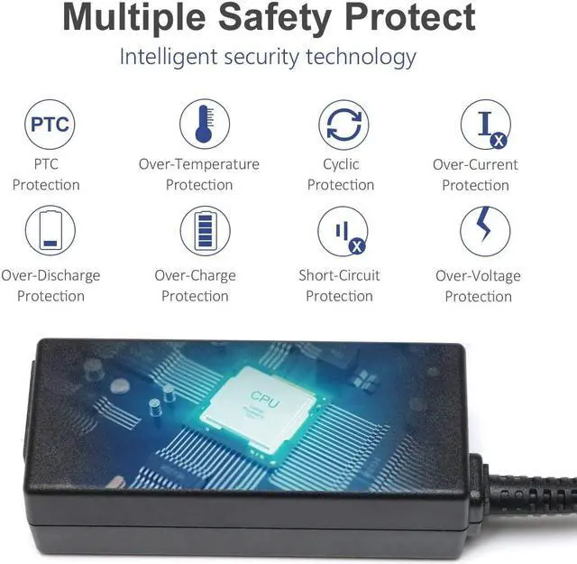 Alt view image 5 of 7 - 45W USB Type C Charger for HP Chromebook 14 14A G5 11 11A G6 X360 14-ca051wm 14-ca061dx 14-ca052wm 11-ae001tu 11-ae051wm Laptop Adapter Spectre x360 G5 Elite x2 Adapter Power Cord