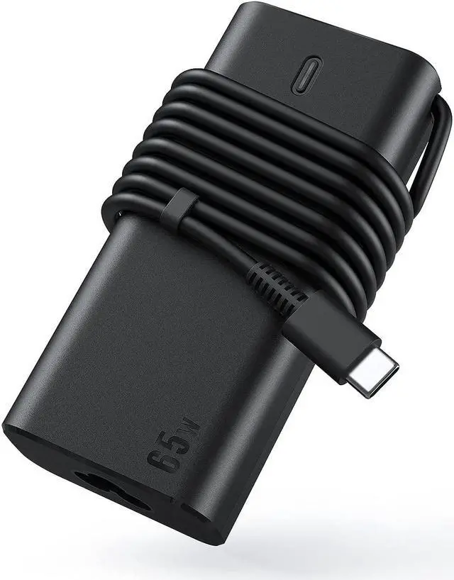 Main image of 65W USB-C Charger Compatible with hp Chromebook Lenovo Laptop Dell xps Laptop Chromebook Acer Spectre Elite x2 G4 EliteBook x360 TPN-CA10 TPN-LA12 Type C Power Adapter
