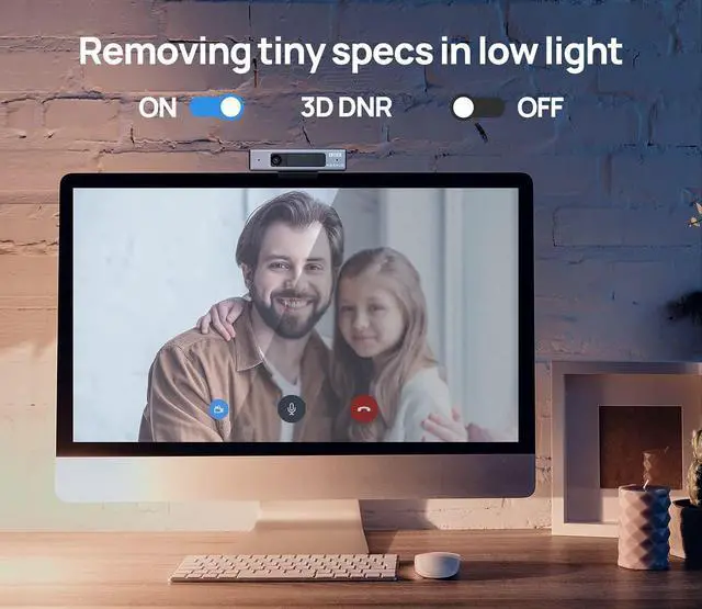 Alt view image 3 of 7 - Enther Webcam HD 1080P with Microphone,Business Web Camera,Laptop Desktop Full HD Web Computer Camera,Plug and Play,for Zoom/Skype/Teams, Video Conferencing, Teaching, Streaming, and Gaming