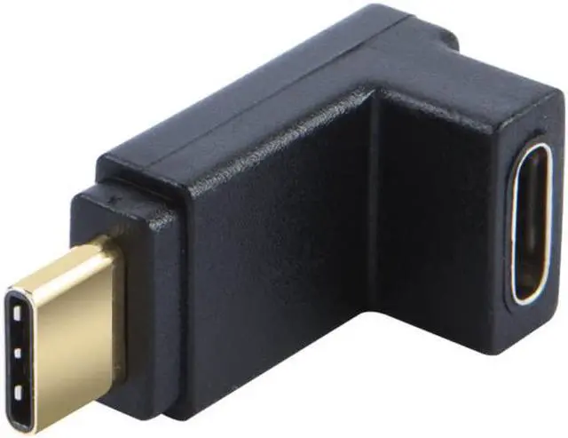 Main image of USB C Extension Adapter, CableCreation Up & Down Angle 90 Degree USB 3.1 Type C Male to Female Convertor (3A/10G), Compatible with Oculus Quest / Link, MacBook Pro, Google Pixel, Samsung DeX, Black
