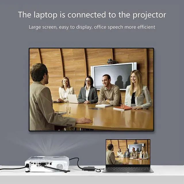 Alt view image 5 of 7 - Micro HDMI to VGA Audio Adapter Converter 1080p Full HD Micro HDMI Male to VGA Female Interface for Desktop Monitors Projectors Laptops Tablets