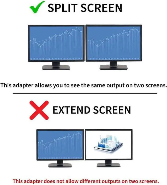 Alt view image 4 of 5 - 1ft DVI Splitter Cable - M / F - DVI-D to 2x DVI-D Dual Video Splitter for Your Split Screen Computer Monitor (DVISPL1DD)