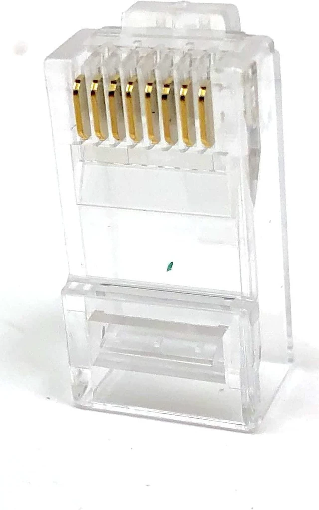 Alt view image 3 of 4 - Micro Connectors, Inc. 100 Pack CAT6 RJ45 Modular Connector Plugs with Load Bar (C20-088L6-100)