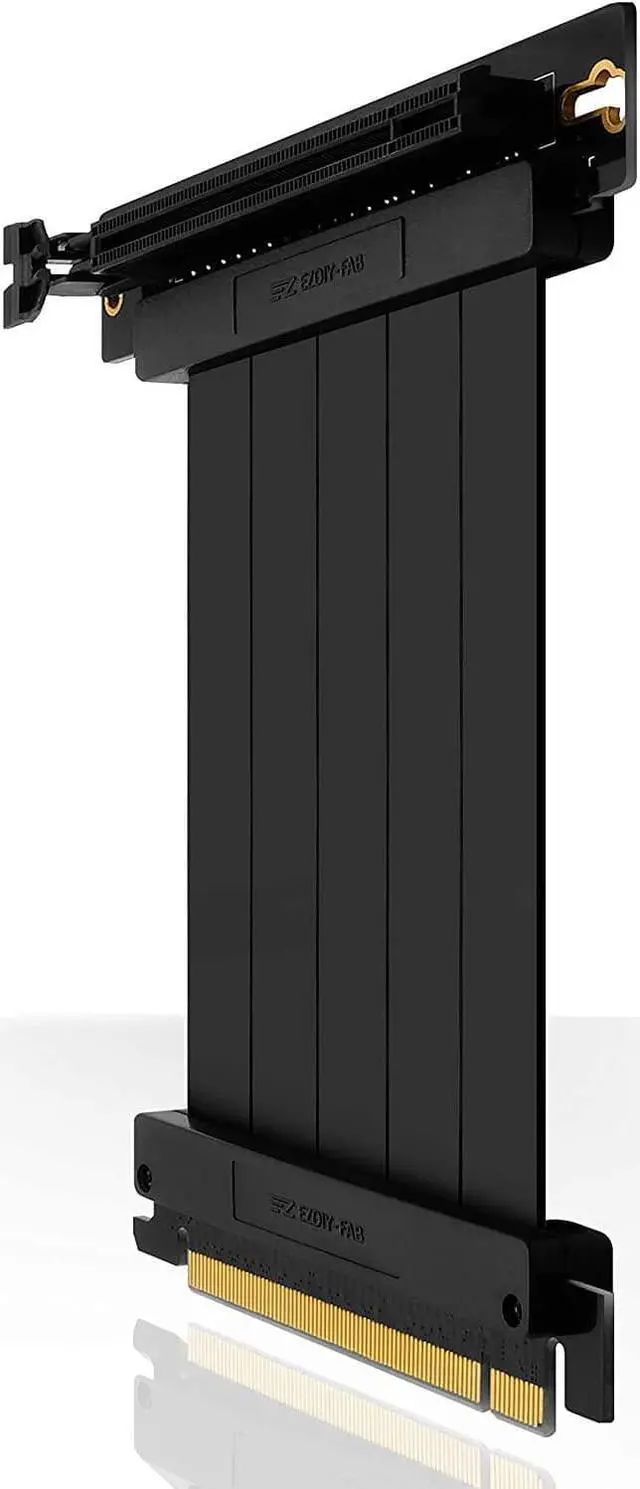 Main image of EZDIY-FAB [20cm] PCIE 3.0 16x Extreme High Speed Riser Cable PCI Express Port GPU Extension Card-Right Angle Connector