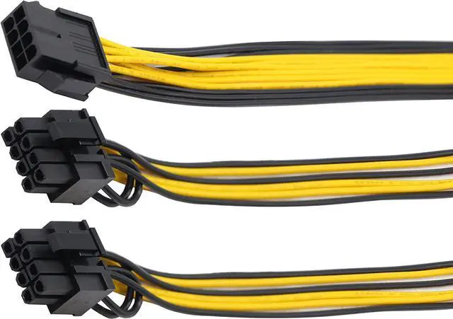 Alt view image 5 of 7 - zdyCGTime 2 Pack 8Pin PCI-E PCI Express Graphics Video Card 8 Pin GPU VGA Female to Dual 8Pin (6+2) Pin PCI-E Male Y Splitter Power Extension Cable 8 Pin GPU molex for Graphics Card BTC Miner (30CM)