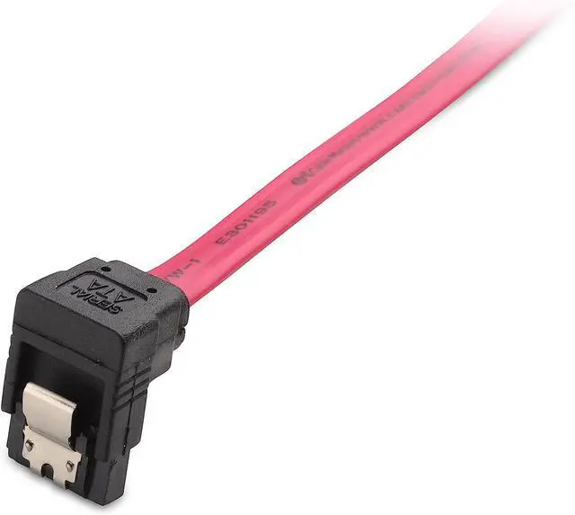 Alt view image 7 of 7 - Cable Matters 3-Pack 90 Degree Right Angle SATA Cable 18 Inches (6.0 Gbps SATA III Cable, SATA Cable for SSD, SATA SSD Cable, SATA 3 Cables) Red