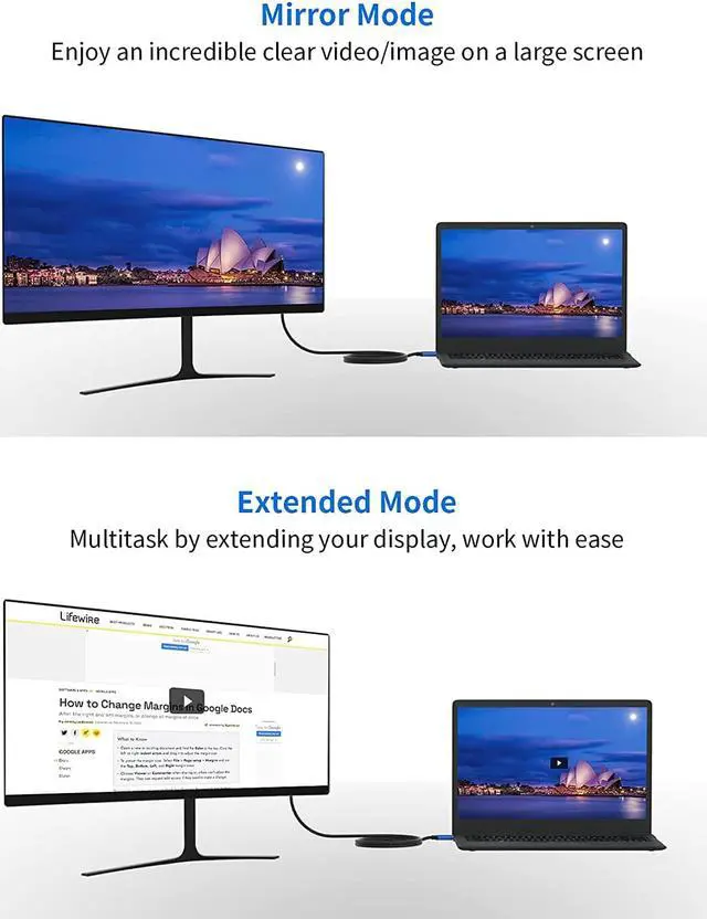 Alt view image 4 of 7 - 8K Mini Display Port to DisplayPort 1.4 Cable 1.6ft Short Mini DP to DP Bi-Directional DP to Mini DP Adapter Cable Braided 0.5m G-Sync Freesync 8K@60Hz 4K@144Hz HDR for Gaming Monitor Laptop