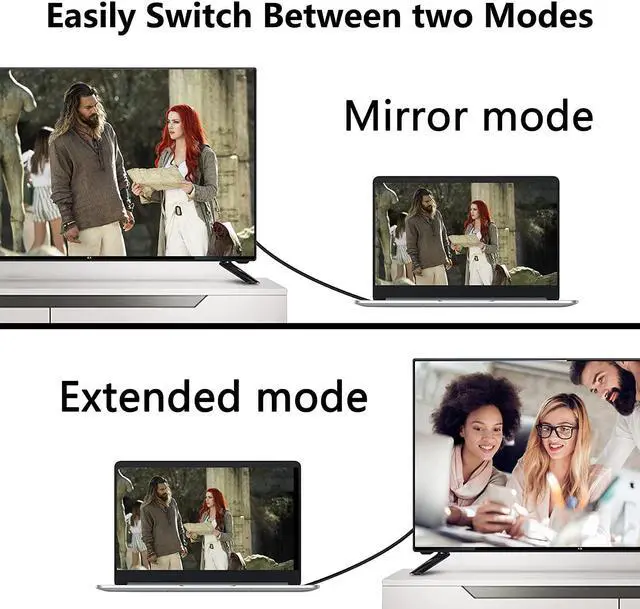 Alt view image 5 of 13 - 90 Degree VGA Cable Down Angle VGA Male to VGA Female Cable 1080P Full HD Computer Monitor Cable 0.5M (Down)