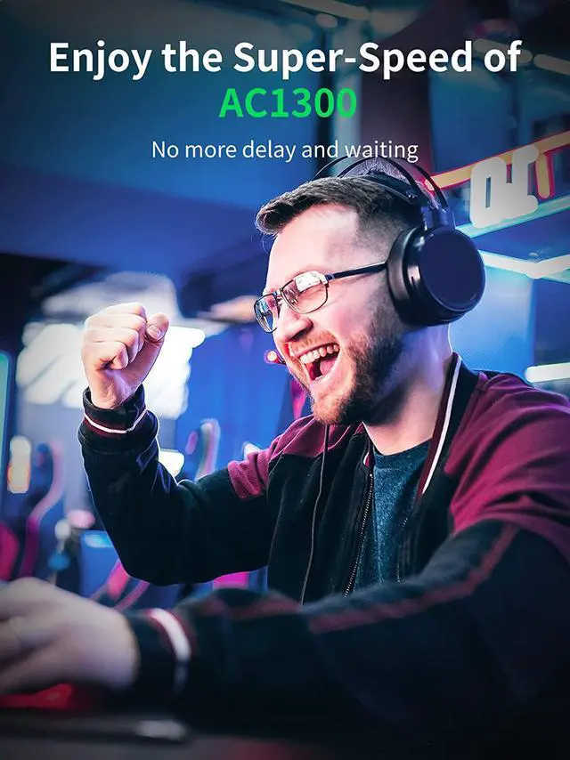 Alt view image 3 of 7 - UGREEN AC1300 USB WiFi Adapter 5G 2.4G Dual Band USB 3.0 WiFi Dongle for Desktop PC Mini Wireless Computer Network Adapter Compatible with Windows 11/10/8.1/8/7, MacOS 10.11 Above, Linux 2.6.18-5.3