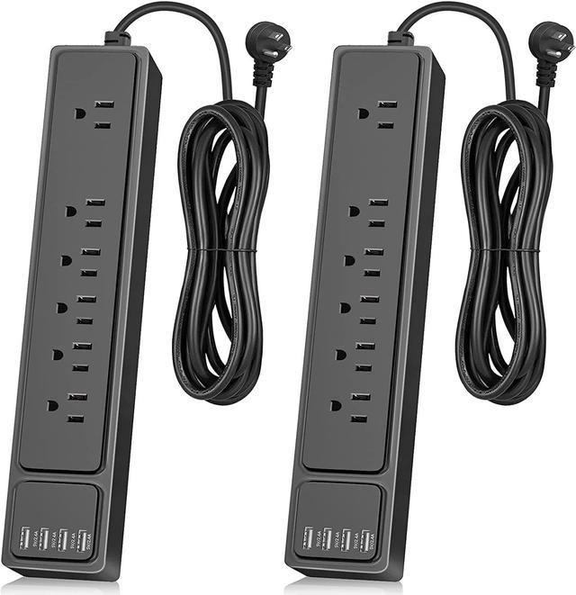  2 Pack Surge Protector Power Strip with 6 Outlets 2