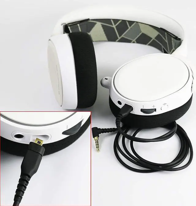 Alt view image 3 of 7 - NewFantasia Replacement Audio Cable Compatible with SteelSeries Arctis 3, Arctis Pro Wireless, Arctis 5, Arctis 7, Arctis Pro Gaming Headset 1.3meters/4.3feet