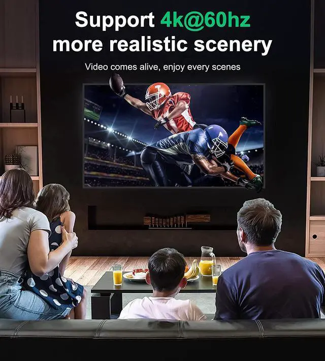 Alt view image 4 of 6 - HDMI Switch 4k HDMI Splitter-Aluminum Bidirectional HDMI Switcher HDMI Switch Splitter 2 in 1 Out Manual HDMI Hub Supports HD 4K@60hz for Blu-Ray-Player Fire Stick Xbox(Only ONE monitor)