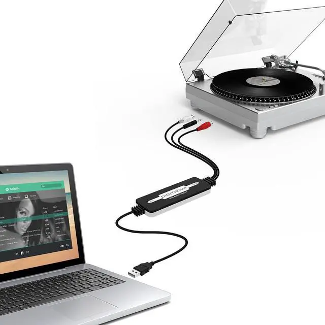Alt view image 4 of 6 - USB Audio Capture Card Grabber for Vinyl Cassette Tapes to Digital MP3 Converter Support Mac & Windows 10/8.1/8 / 7 / Vista/XP