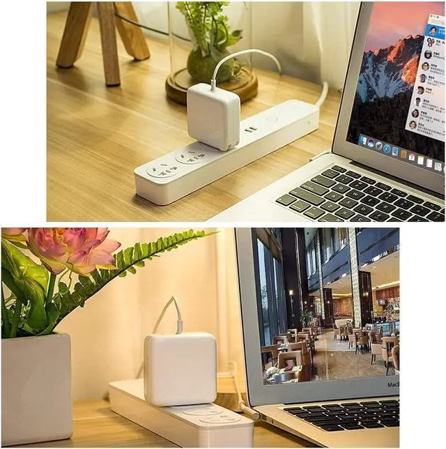 Alt view image 6 of 6 - Universal Adapter, Compatible with Mac Book Pro Charger, 60W Magnetic L-Type Charger, Replacement Charger for Notebook 13-InchBefore Mid 2012