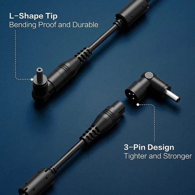 Alt view image 2 of 6 - POWSEED 90W Universal Laptop Charger AC Power Adapter for Dell Acer Asus Toshiba Lenovo IBM HP Compaq Samsung Sony Gateway Fujitsu Compatible Chromebooks