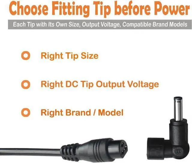 Alt view image 5 of 7 - POWSEED 90W Universal Laptop Charger 18.5v 19v 19.5v 20v Laptop Power Cord Adapter Charger for Acer Asus Toshiba Dell Lenovo HP Samsug Sony Gateway Fujitsu notebooks with Power Cord Cable