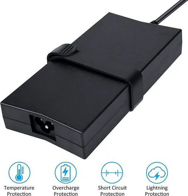 Alt view image 5 of 5 - 130W AC Charger Fit for Dell Precision 3520 3510 3530 M2800 M4400 M4500 M6300 Inspiron 7559 5577 5576 7567 7566 7557 5160 PA-4E 330-1829 330-1830 Laptop Power Adapter Supply Cord