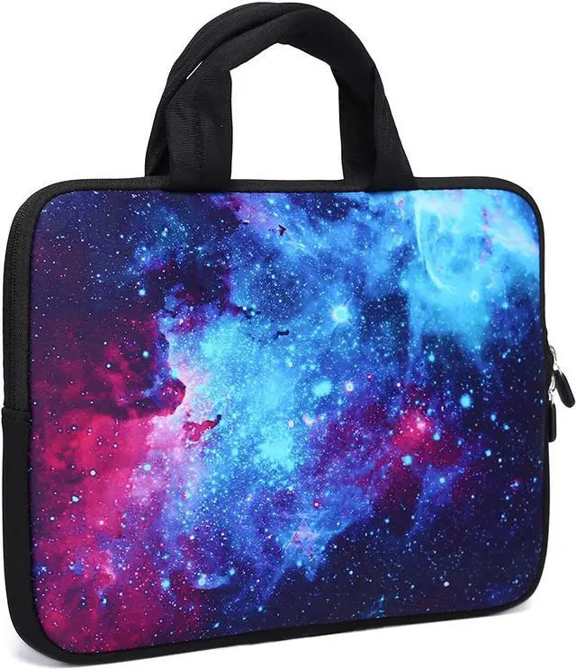 Alt view image 2 of 7 - 11 11.6 12 12.1 12.5 inch Laptop Carrying Bag Chromebook Case Notebook Ultrabook Bag Tablet Cover Neoprene Sleeve for Apple MacBook Air Samsung Google Acer HP DELL Lenovo Asus (Galaxy)