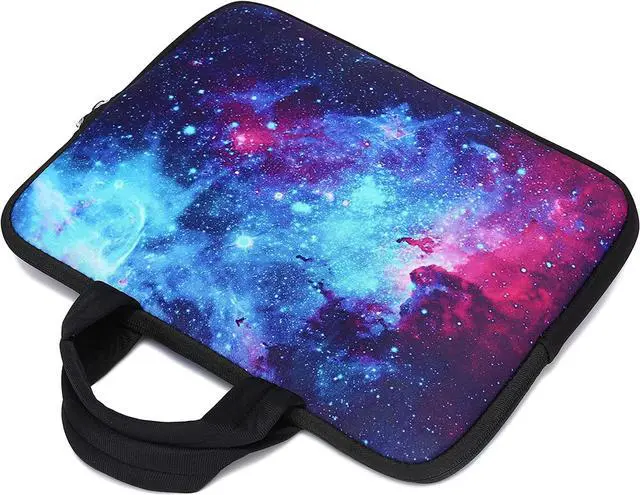Alt view image 6 of 7 - 11 11.6 12 12.1 12.5 inch Laptop Carrying Bag Chromebook Case Notebook Ultrabook Bag Tablet Cover Neoprene Sleeve for Apple MacBook Air Samsung Google Acer HP DELL Lenovo Asus (Galaxy)
