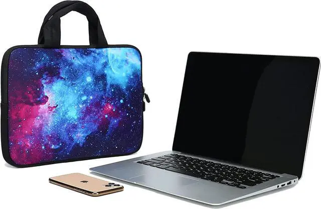 Alt view image 7 of 7 - 11 11.6 12 12.1 12.5 inch Laptop Carrying Bag Chromebook Case Notebook Ultrabook Bag Tablet Cover Neoprene Sleeve for Apple MacBook Air Samsung Google Acer HP DELL Lenovo Asus (Galaxy)
