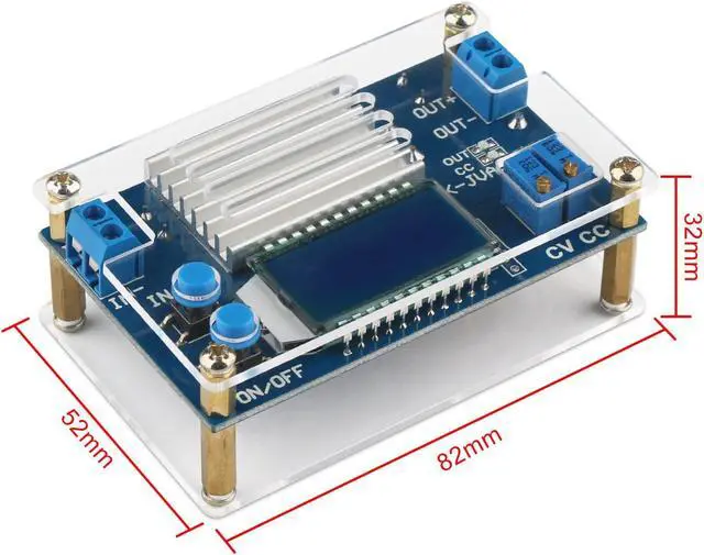 Alt view image 5 of 7 - D DC Buck Converter, 5.3V-32V to 1.2V-32V 12A Adjustable Power Supply, 5v 9v 12v 24V 30V 32V Step Down Voltage Regulator with LCD Display Volt Transformer Reducer CC CV for RV Solar Panel Golf Cart