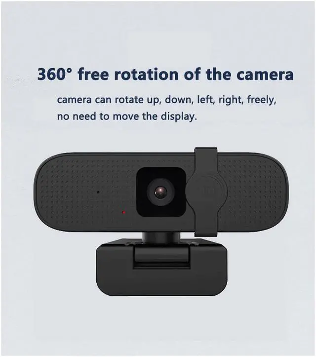Alt view image 4 of 6 - Goaic L24B 2K Webcam with Microphone &  Privacy Cover, Autofocus Full HD Computer Web Camera for PC Desktop Laptop, USB 2.0 Plug & Play for Live Streaming, Online Lessons, Conference, Games