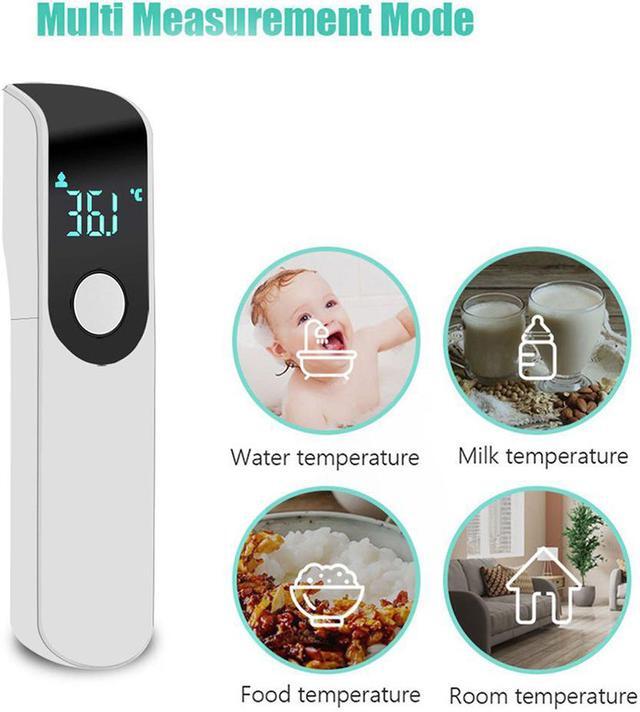 Alt view image 2 of 6 - Non-contact Thermometer Forehead Infrared Electronic Thermometer Mini Household Handheld Electronic Thermometer for Adults and Kids (Black)