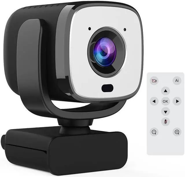 Main image of Goaic 4K Webcam 3840P 30FPS Web Camera AI Auto Face Tracking Living Stream Camera with Microphone Remote Control for Tiktok Zoom (Black)