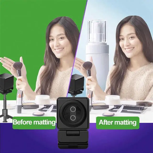 Alt view image 4 of 5 - Goaic 12MP 4K Webcam 30fps-60fps Dual Lens USB Webcam with Microphone Auto focus Living Stream Camera 20X Zoom For Youtube (Black)