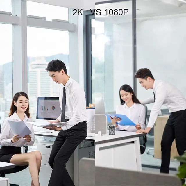 Alt view image 5 of 7 - 2K Webcam Full HD USB Web Camera For Laptop PC Computer Mac Desktop Camera with Dual Microphone & Privacy Cover Autofocus YouTube Live Streaming